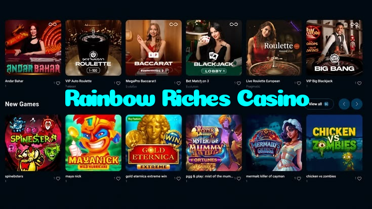 available types of Rainbow Riches Casino bet including pre-match live express and system bets